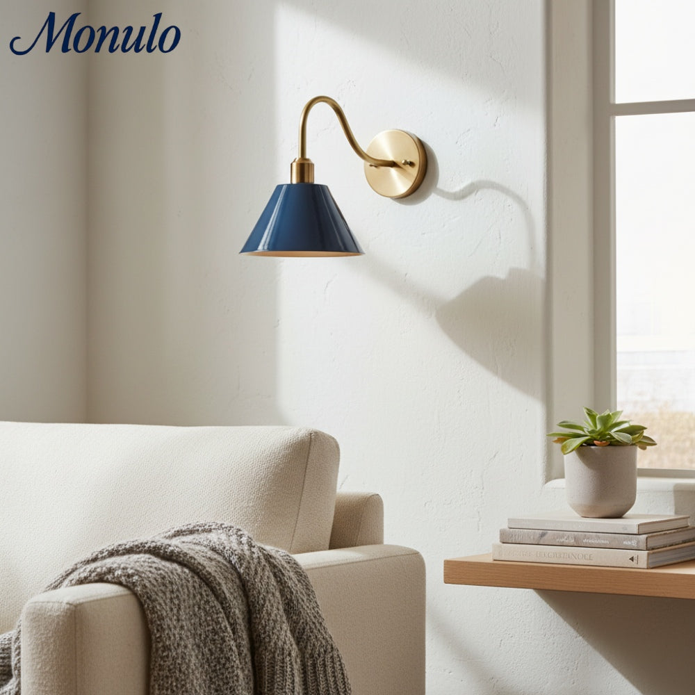 Applique murale contemporaine en métal effilé Narix pour couloirs et chambres