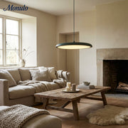 Suspension LED Astris – Design mince en forme de disque Éclairage contemporain pour espaces de vie