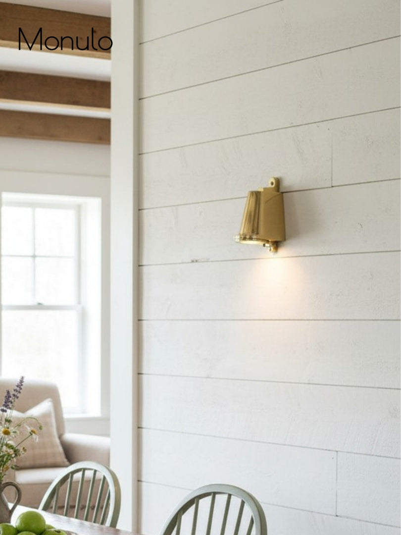 Aplique industrial de exterior – Aplique impermeable con forma de campanilla