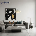 Load image into Gallery viewer, Rolvona Layered Glass Retro Pendant – Modern Minimalist Ceiling Light for Kitchen or Dining Room
