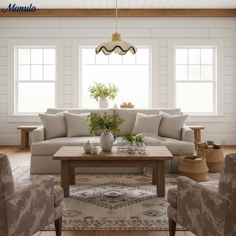 Suspension en résine en forme d'onde Resinova - Résine métallique moderne pour salles à manger et cuisines