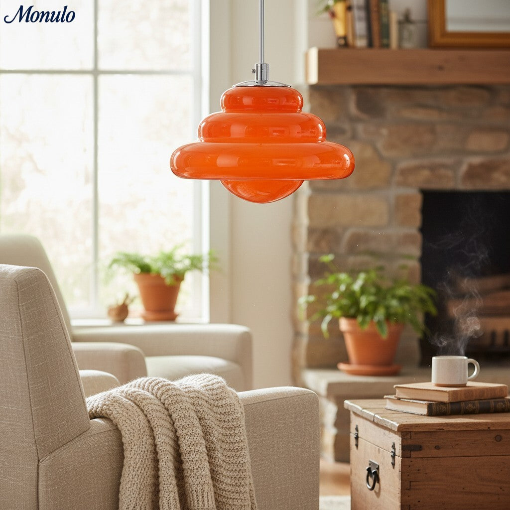 Suspension Cirren à couches - Verre moderne pour salons ou chambres