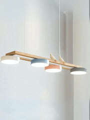 Modern Minimalist Bird 4-Light Pendant Light