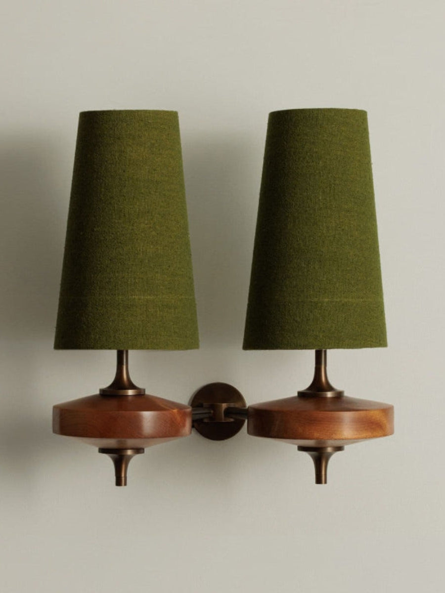 Rowan Retro Fabric Shade Wall Sconce – Classic Fabric Lighting For Bedroom