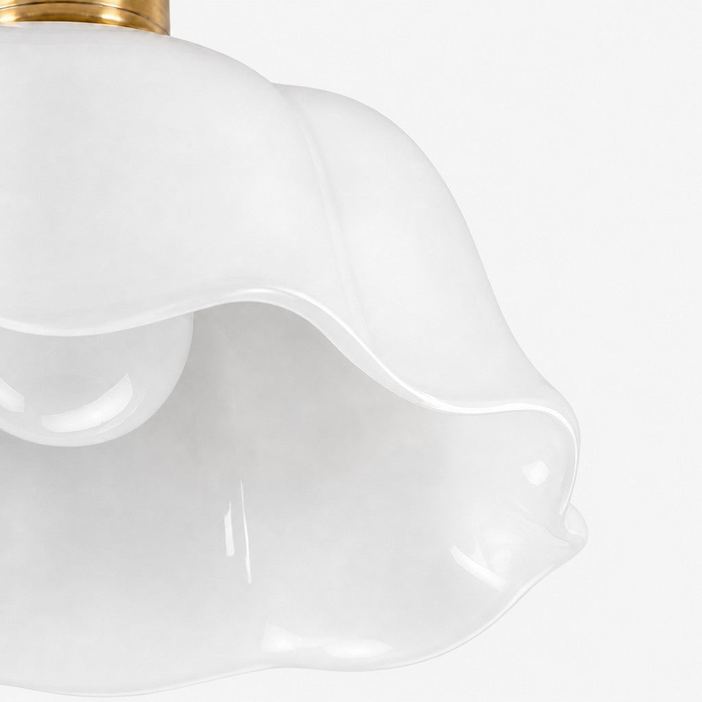 Cienax Mid-Century Flower Ceramic Ceiling Light — Suitable for Kitchen and Living Room