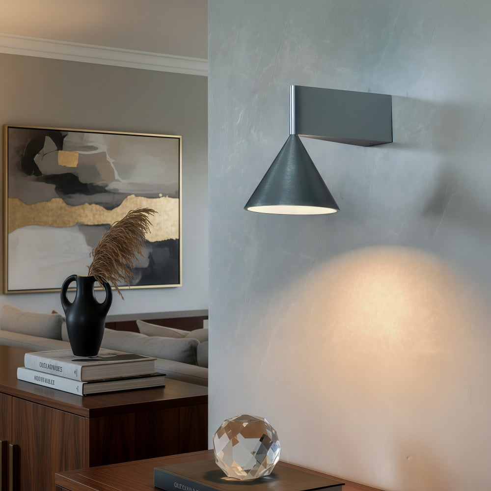 Metorq Geometrische Metall-Wandleuchte - Modernes Design für Schlafzimmer-Nachttischlampe