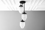 Charger l&#39;image dans la visionneuse de galerie, Tierlux Glass Pendant Light - Art Deco Globe Design
