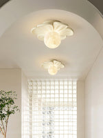 Bild in der Galerieansicht laden, Creme Blüte Blumen Deckenlampe
