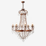 Load image into Gallery viewer, Cascading Crystal Basket Grand Chandelier