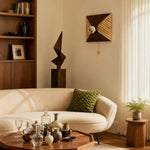 Cargar imagen en el visor de la Galería, Geometric Resin Wall Light With Metal Pull Chain
