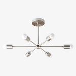 Charger l&#39;image dans la visionneuse de galerie, Lustre Mobilux Line Mid-Century Modern - Plafonnier suspendu à 6 têtes
