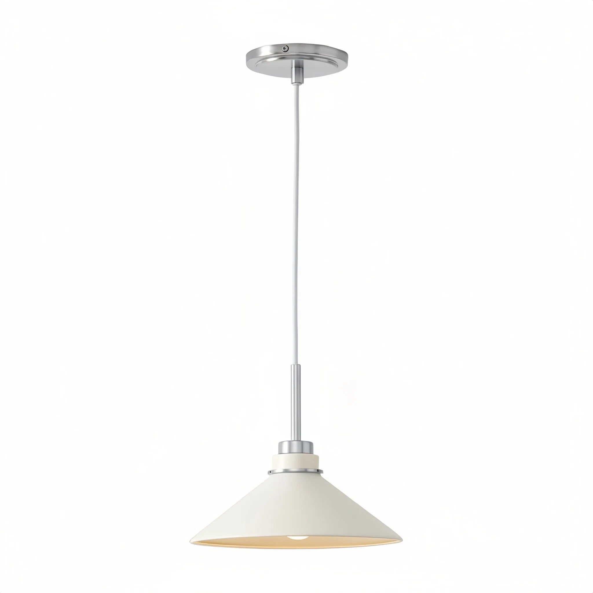 Aurenza Modern Farmhouse  Cone Pendant Light – Dimmable Kitchen and Entryway Lighting