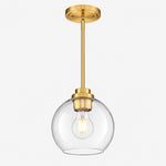 Charger l'image dans la visionneuse de galerie, Modern Clear Glass Pendant Light for Kitchen Island and Foyer