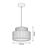 Charger l&#39;image dans la visionneuse de galerie, Lampe suspendue en résine de style nordique traditionnel orange câblée
