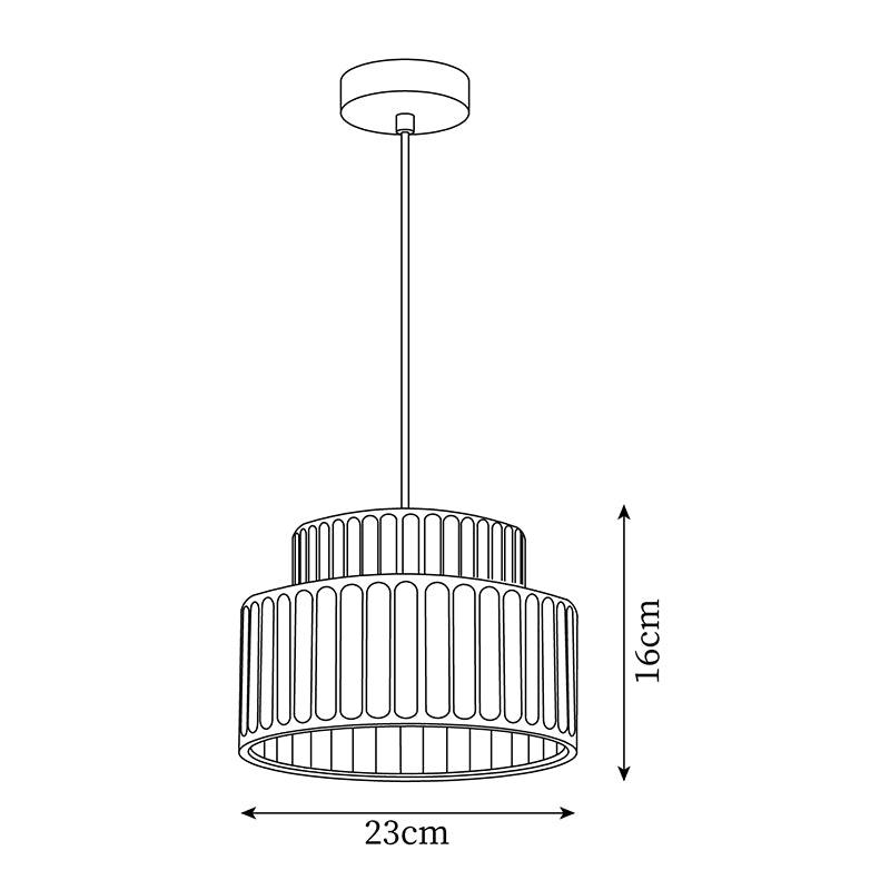 Lampe suspendue en résine de style nordique traditionnel orange câblée