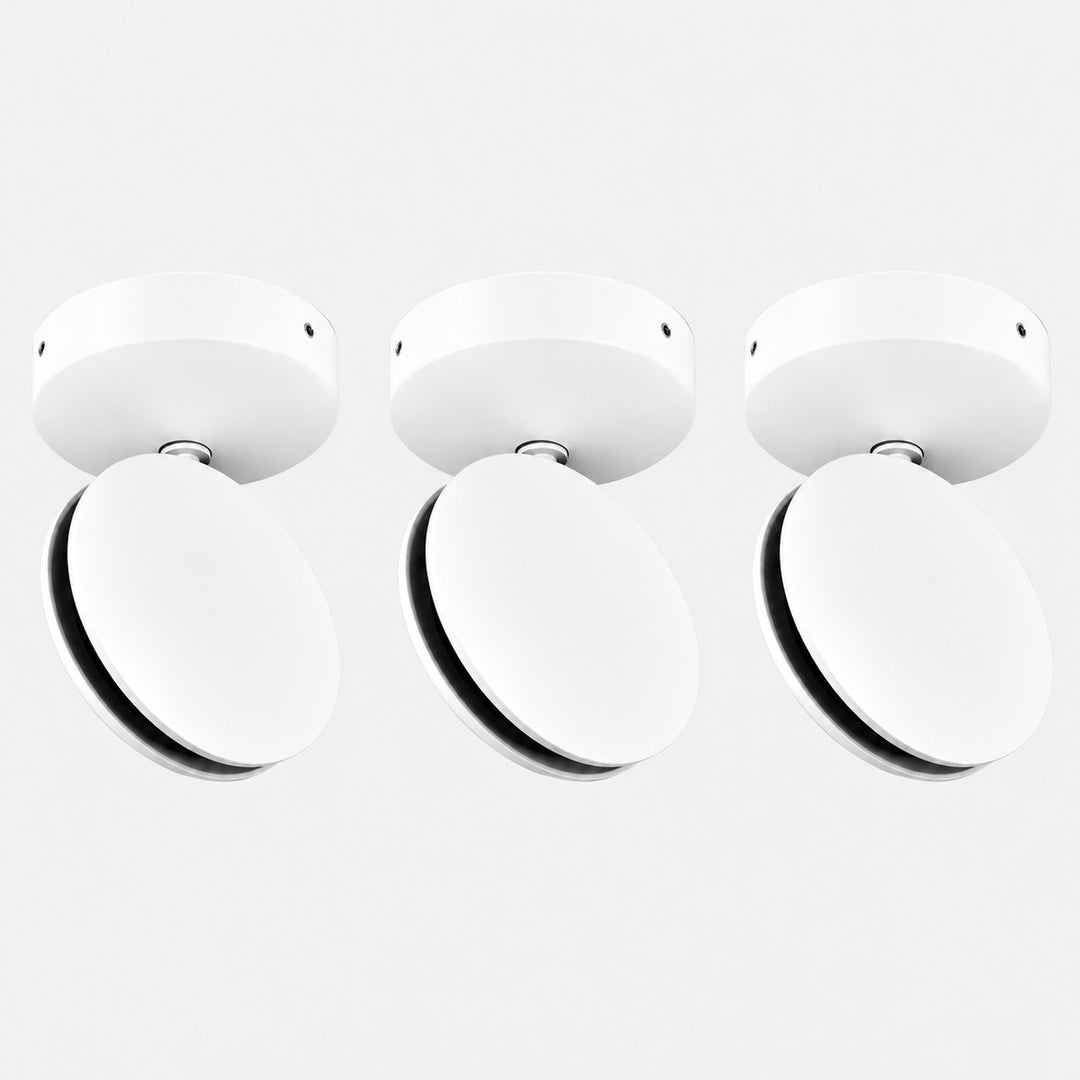White SPECTRA set of 3 LED ceiling and wall lights