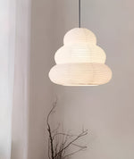 Bild in Gallery-Viewer laden, Beige Mulberry Paper Swag Pendant Light