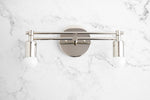 Cargar imagen en el visor de la Galería, Mobilux Line Modern Vanity Light - Bathroom Wall Fixture in Art Deco Style
