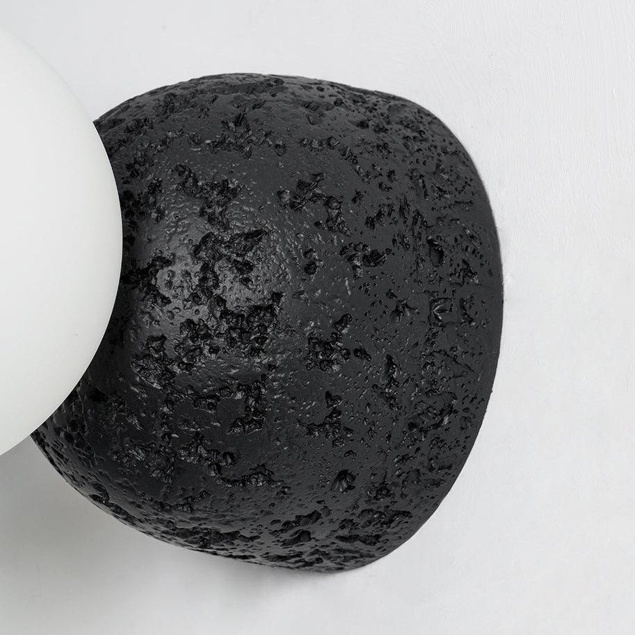 Sculptural Concrete Globe Wall Lamp