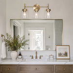 Load image into Gallery viewer, Brushed Brass 3-Light Bathroom Vanity Wall Light