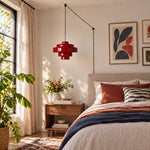 Load image into Gallery viewer, Koloro Millie Plug-In Glass Pendant Light - Retro Colorful Pendant for Modern Interiors