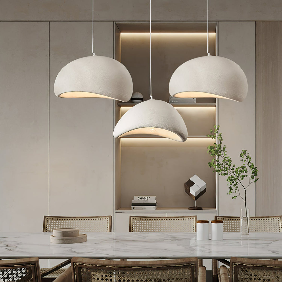 Sculptural Polystyrene Plug-In Pendant Light