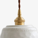 Cargar imagen en el visor de la Galería, Vintage ceramic pendant light detail