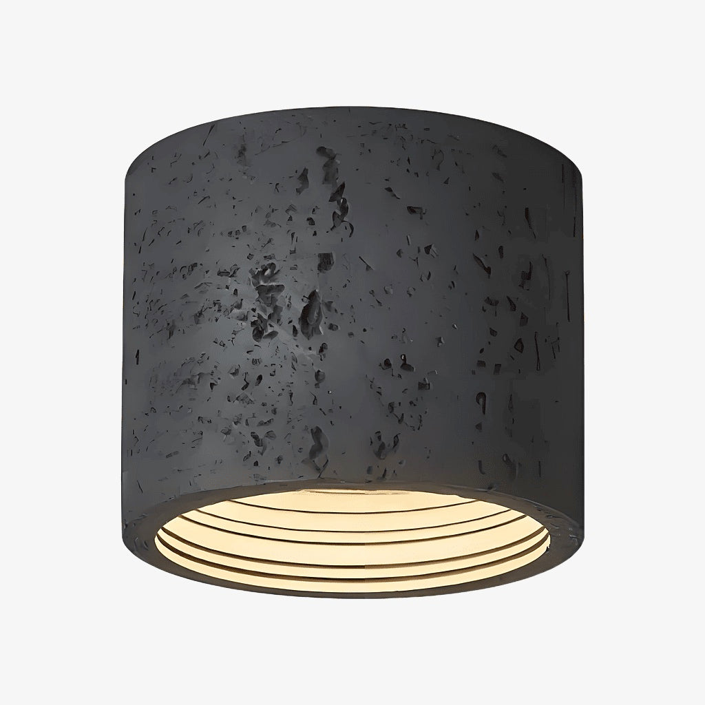 Lámpara de Techo Cilíndrica Sabiara Wabi-Sabi - Luminaria de Techo con Luz Suave y Difusa para Dormitorios y Salas de Estar