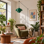 Load image into Gallery viewer, Koloro Millie Plug-In Glass Pendant Light - Retro Colorful Pendant for Modern Interiors