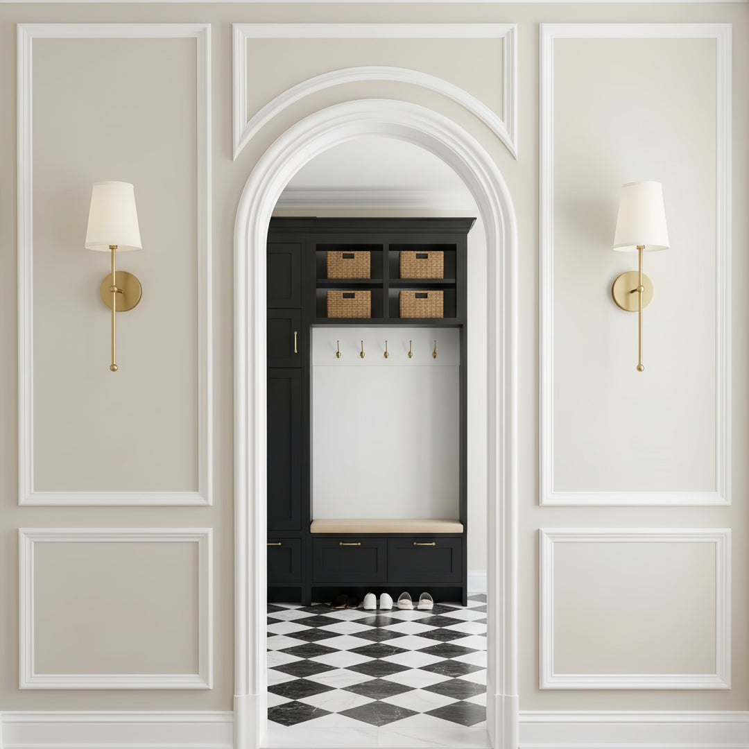 Meshara Wandleuchte - Moderne Metallleuchte für Wohnzimmer