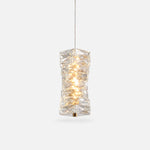Bild in Gallery-Viewer laden, Sculptural Crystal Column LED Pendant Light