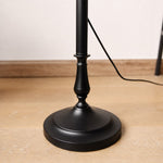 Bild in Gallery-Viewer laden, Black metal floor lamp base and foot switch cord detail