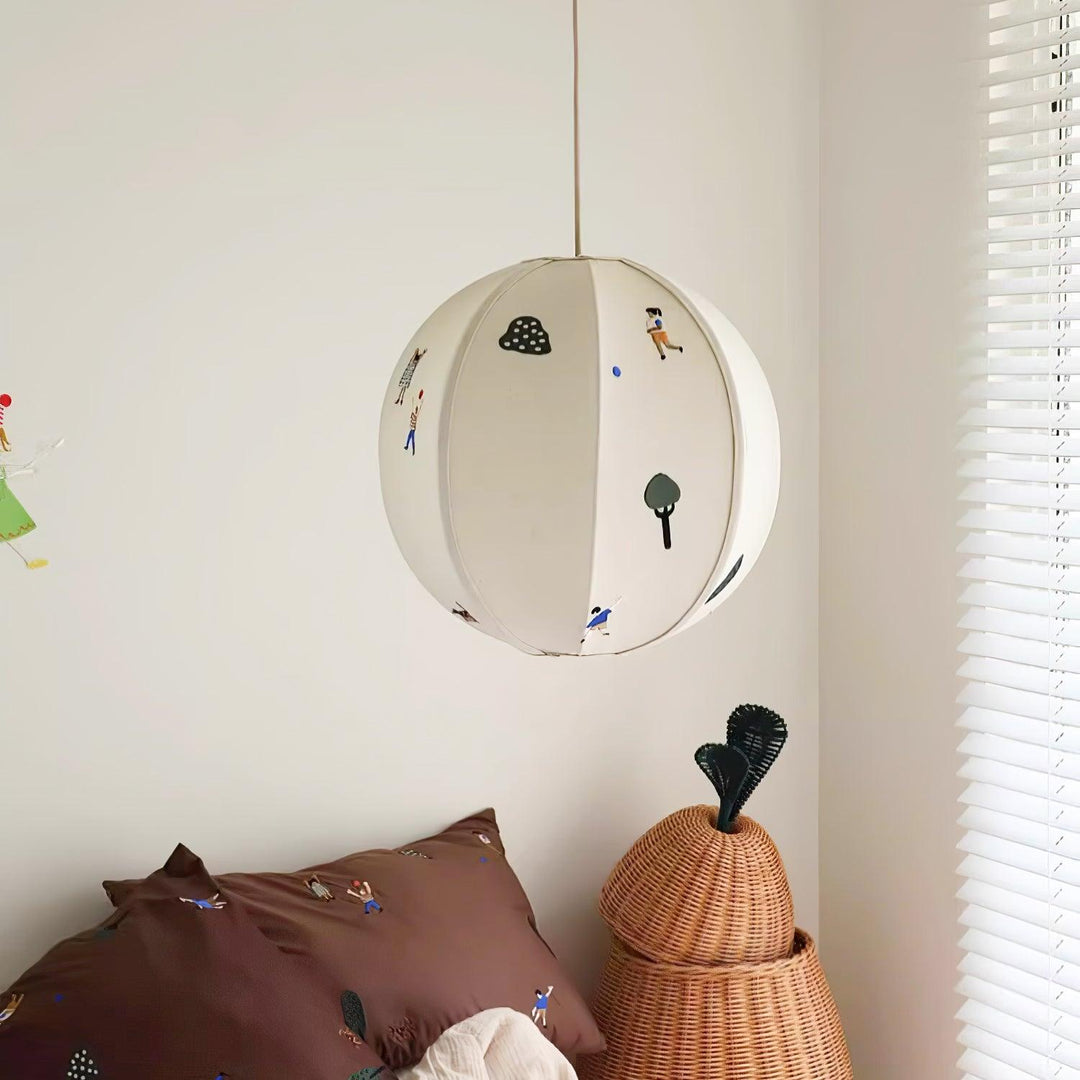 Cotton Colorful Scene Plug-In Pendant