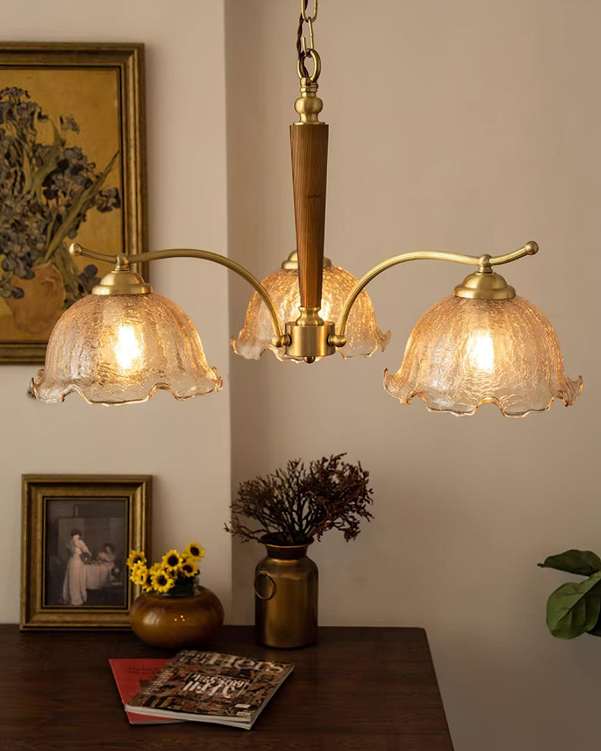 Lustre vintage en verre de Murano