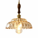 Cargar imagen en el visor de la Galería, Large Tea Puff-Skirt Pendant, Walnut Handle