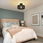 Load image into Gallery viewer, Woven Lantern Boho Radiance Rattan Ceiling Light