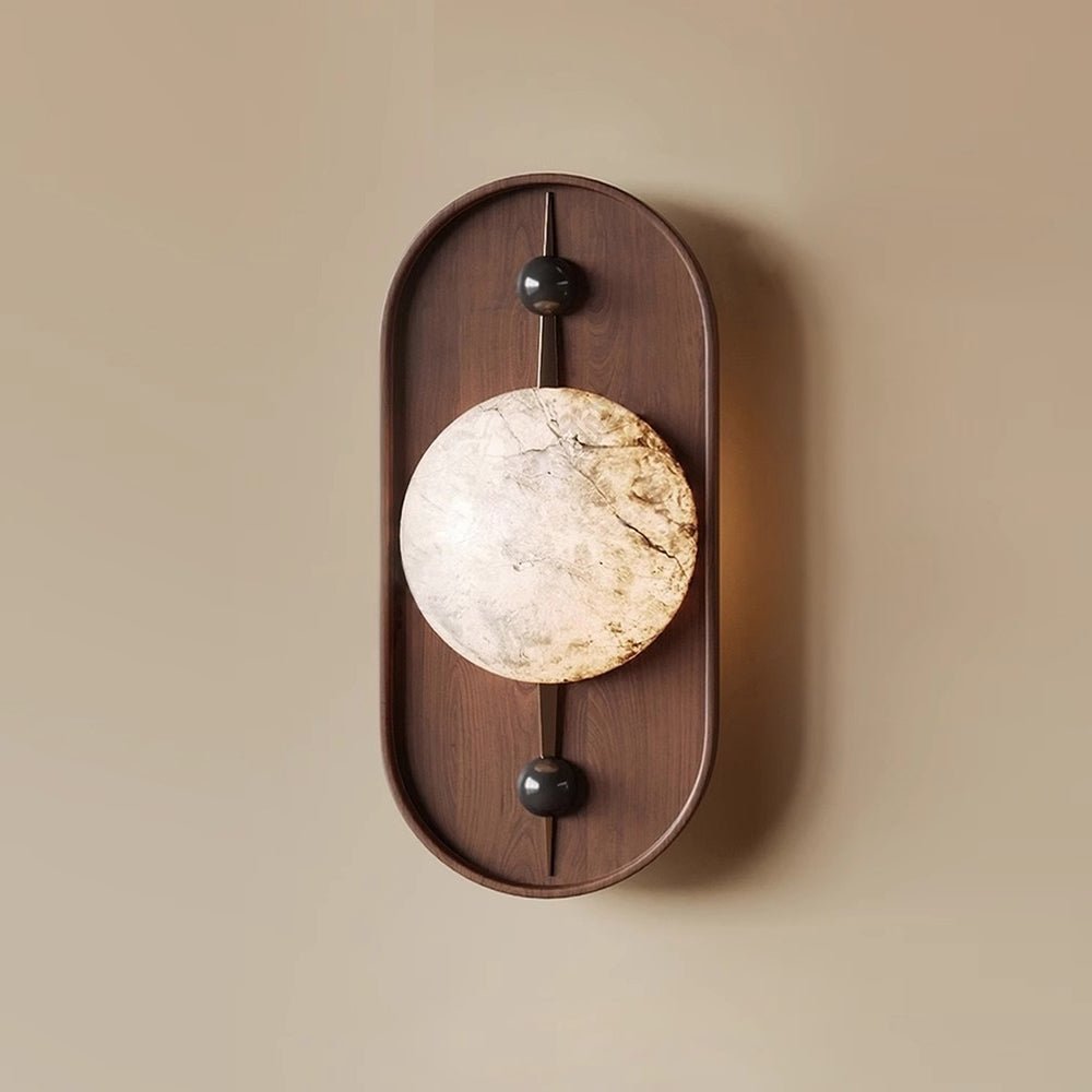 Bezel Alabaster Wandleuchte