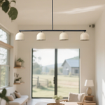 Bild in der Galerieansicht laden, Bauernhaus Linearer Kronleuchter – Rustikaler Lichtpendel für Esszimmer &amp; Küche
