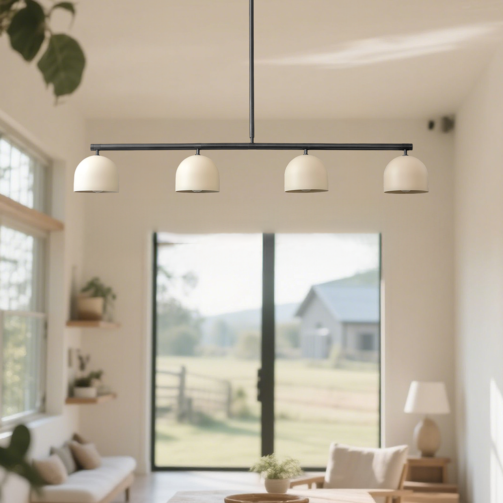 Bauernhaus Linearer Kronleuchter – Rustikaler Lichtpendel für Esszimmer & Küche