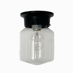 Bild in Gallery-Viewer laden, Style F minimalist glass ceiling lamp in black finish