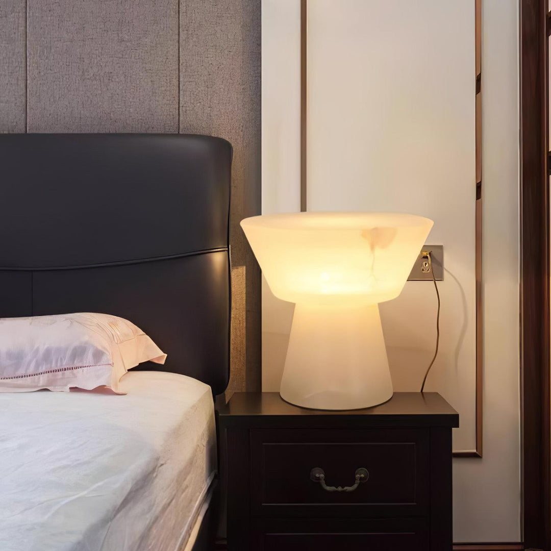 Beta Marmor Alabaster Tischlampe