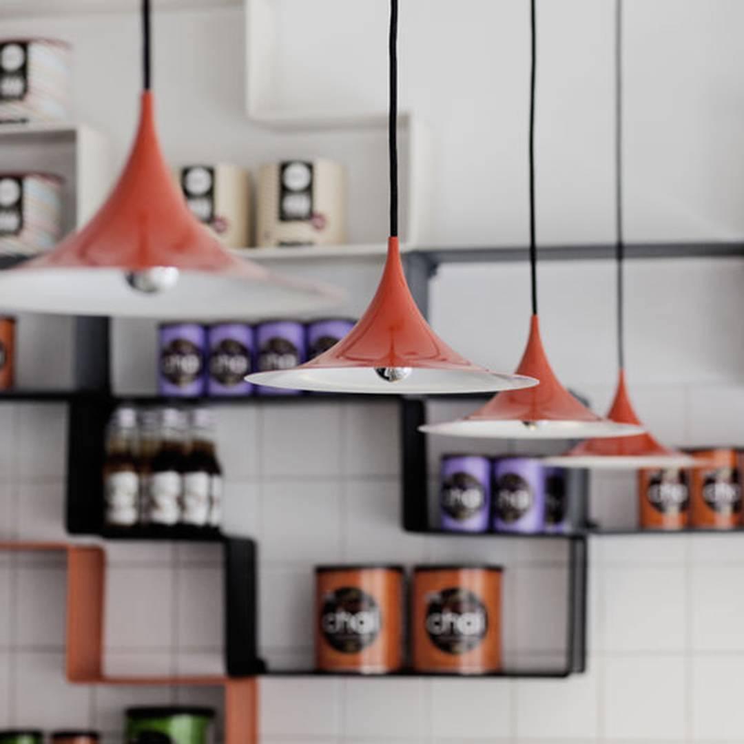 Arch-Shaped Aluminum Plug-In Pendant Light