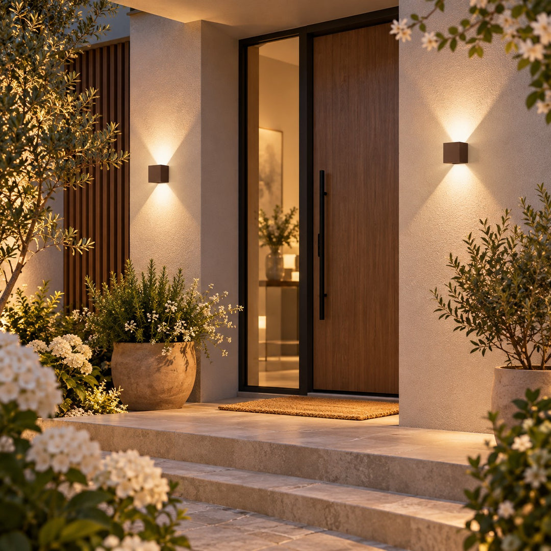 Beam Shaping Open Flap Aluminium Wall Light