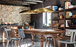 Load image into Gallery viewer, Hammered Brass Suspension Light
