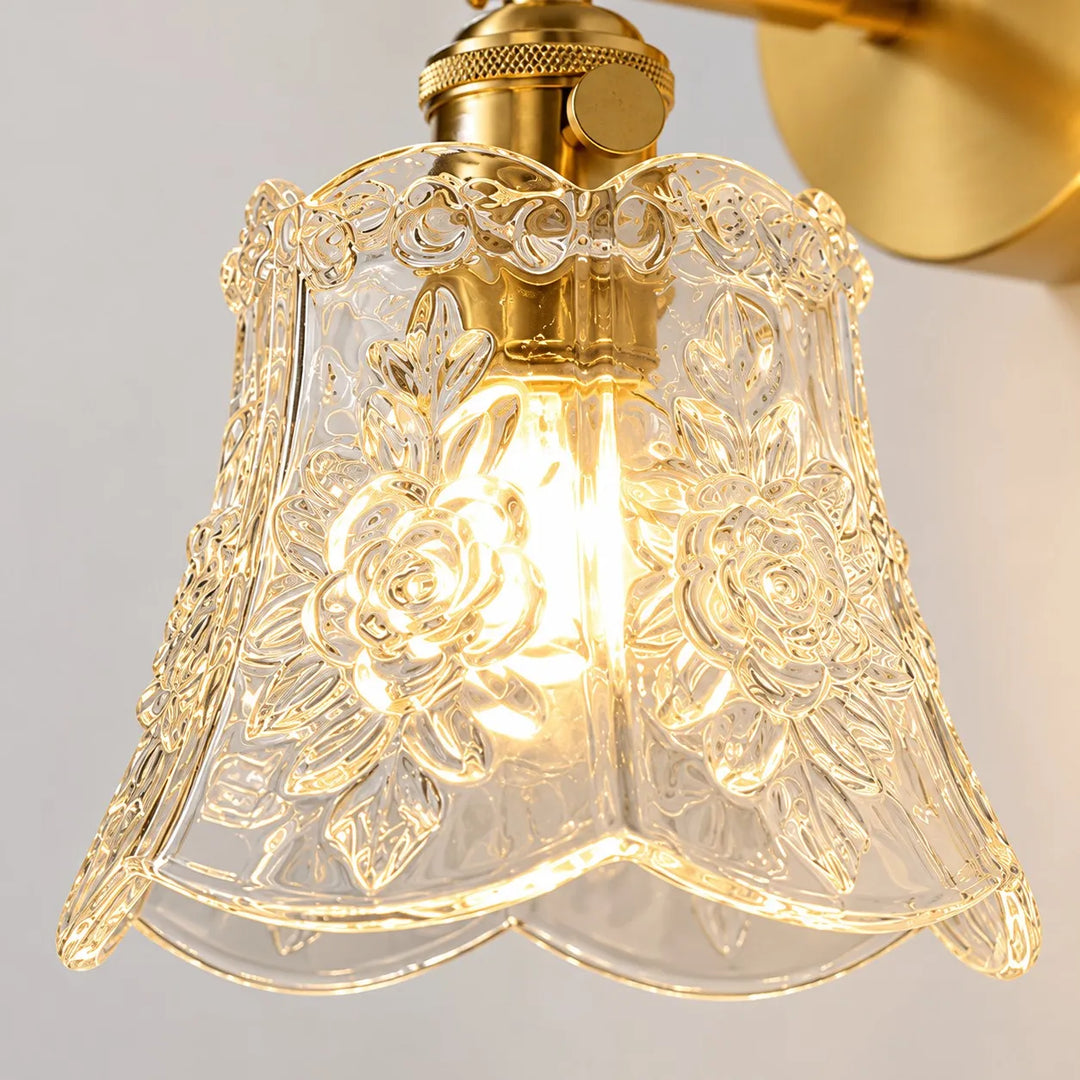 Green Glass Wall Sconce