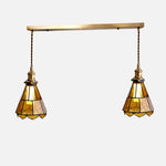 Load image into Gallery viewer, French country ripple glass light fixture