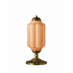 Bild in der Galerieansicht laden, Eloise Muschelschalen-Glasschirm Vintage-inspirierte Tischlampe für Schlafzimmer und Wohnzimmer Akzentbeleuchtung
