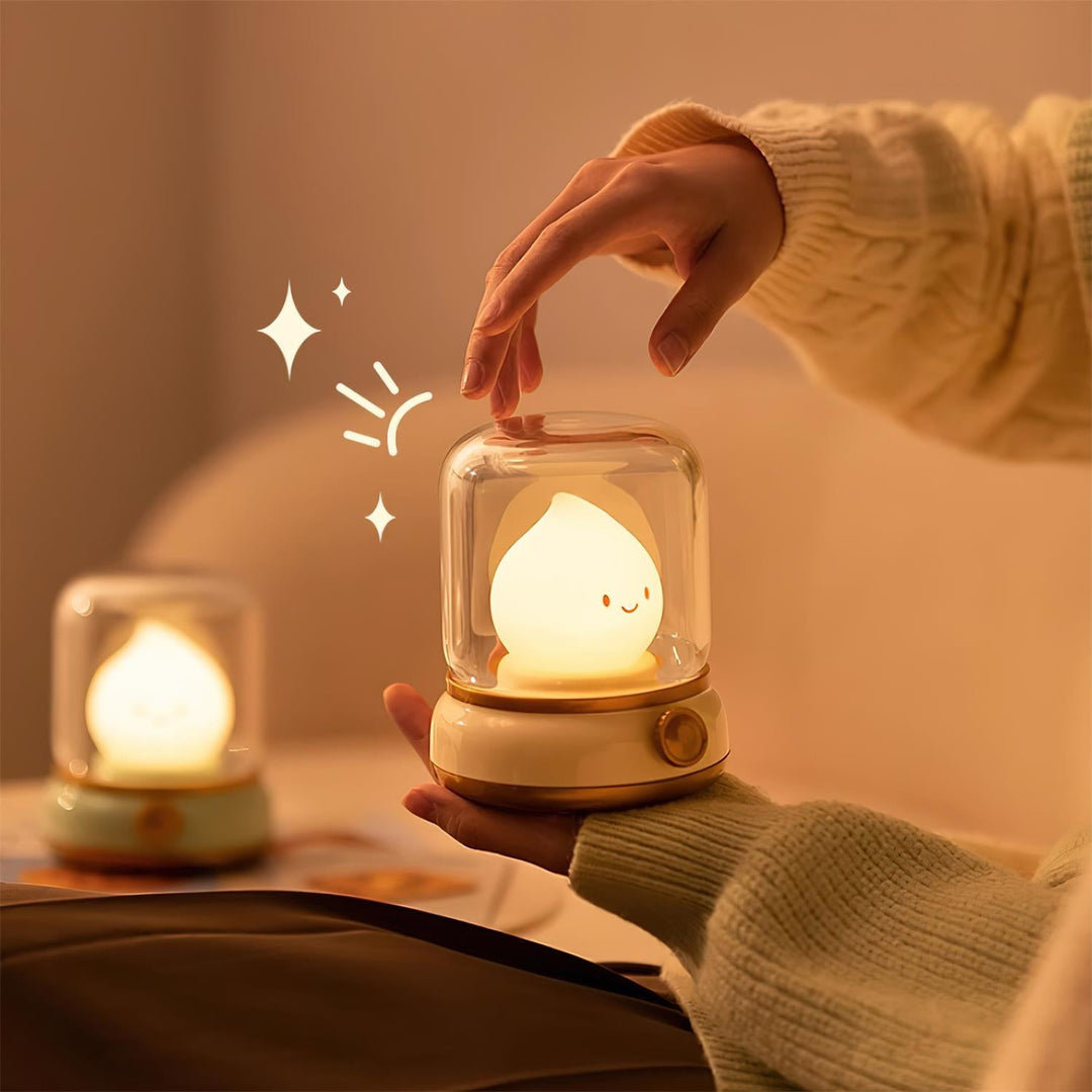 Luz nocturna pequeña LED con forma de llama