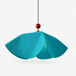 Load image into Gallery viewer, Sculptural Woven Fabric Pendant Lamp