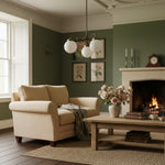 Load image into Gallery viewer, Glorica Glass Vintage Globe Chandelier - Brass 3-Light Frosted Glass Hanging Fixture
